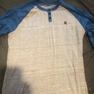 Button down long sleeve hurley shirt like new